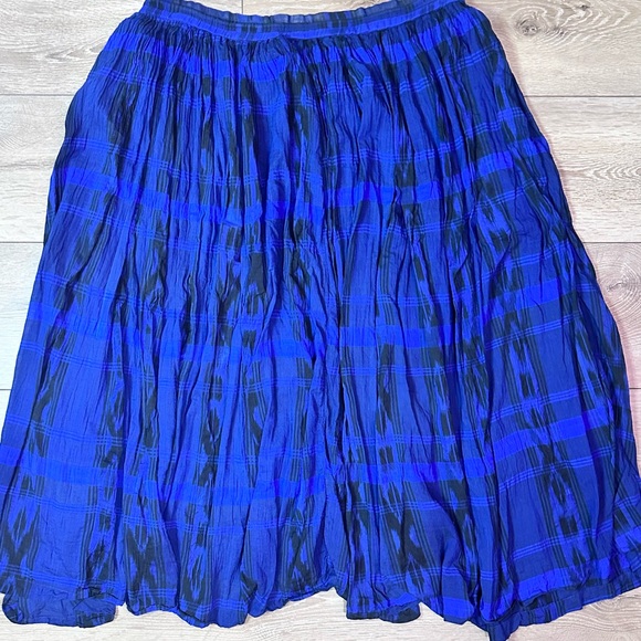 Vintage Mixit Plaid Cotton Maxi Skirt - Picture 10 of 11